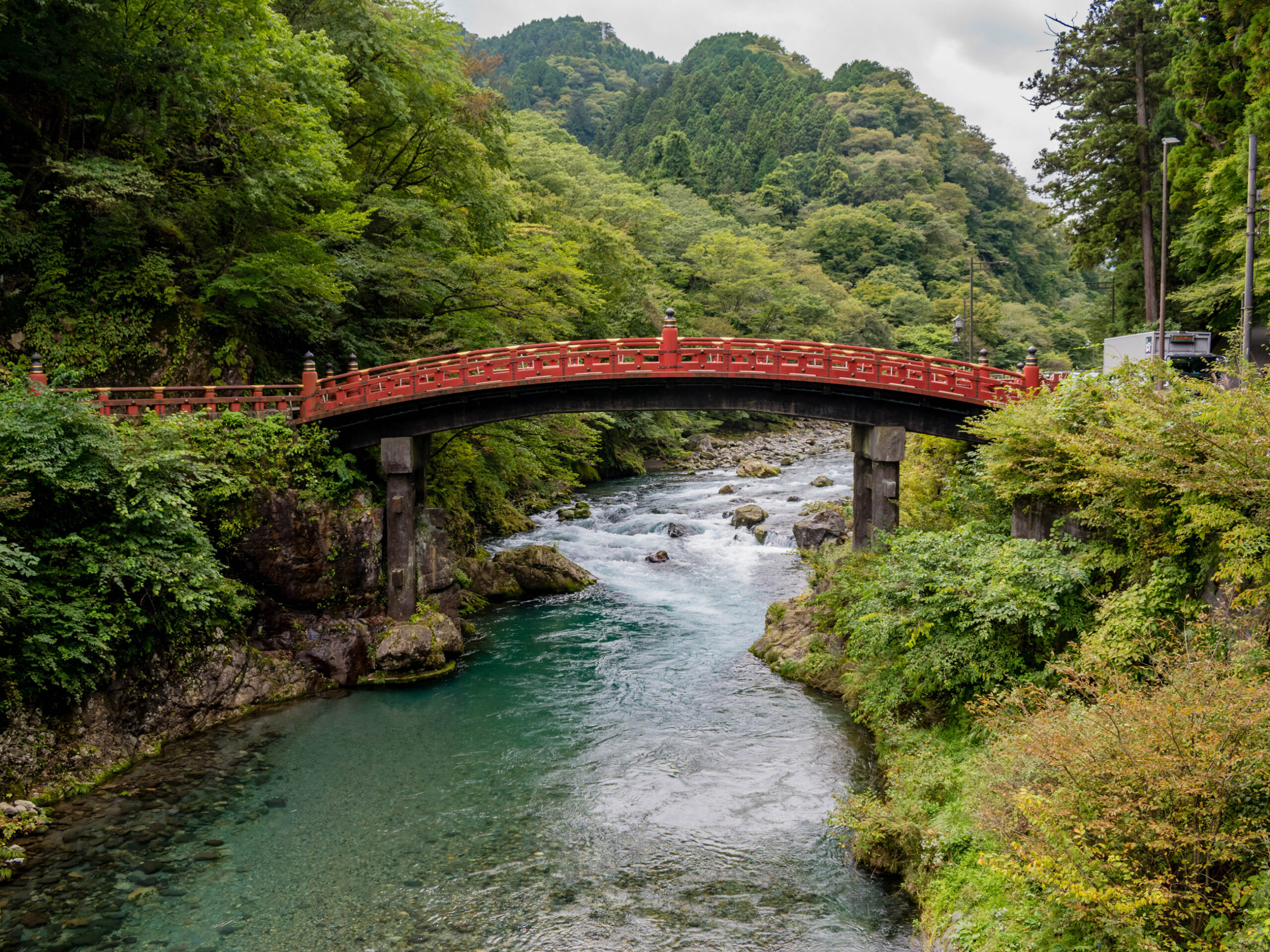 Shinkyo Bridge in Nikko, Japan