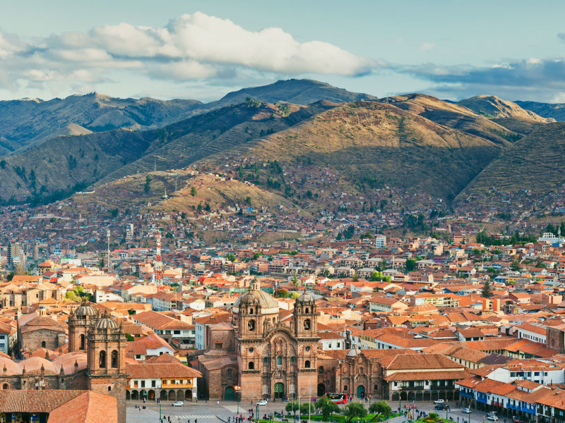 Plaza de Armas in Cuzco, Peru.