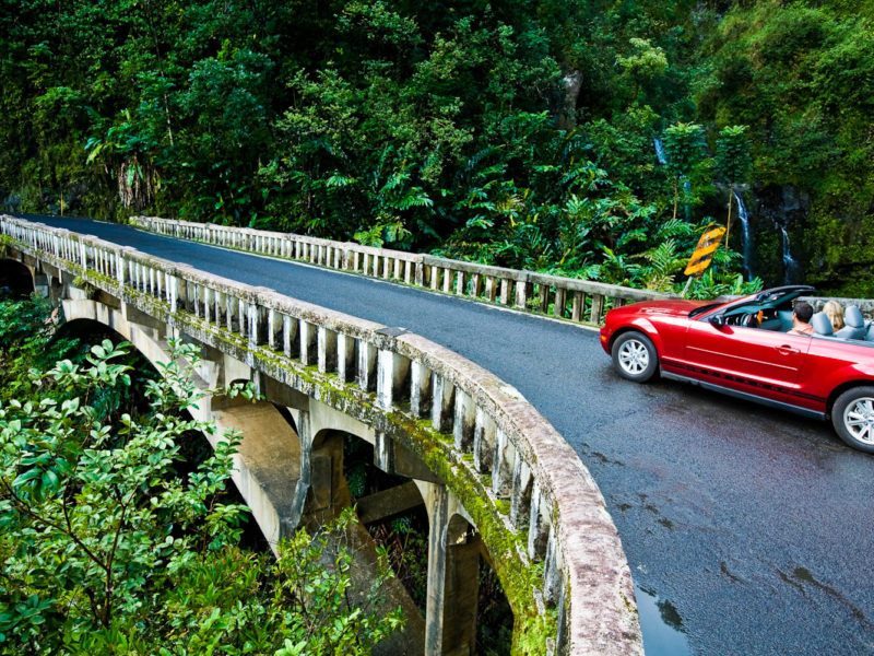 Scenic drive to Hana, Hawai'i.