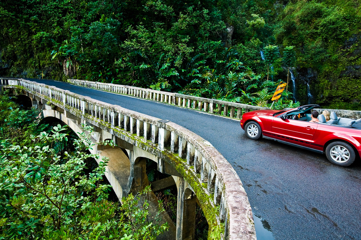 Scenic drive to Hana, Hawai'i.