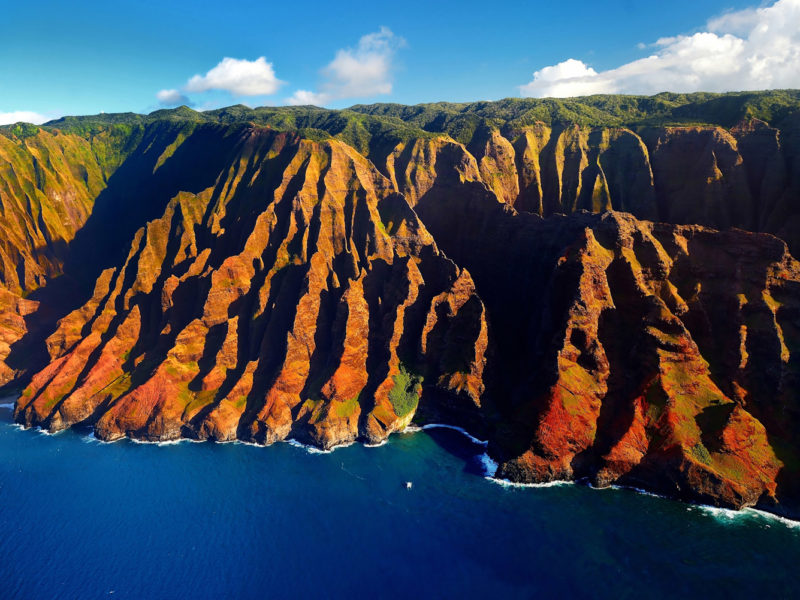 Nā Pali Coast on Kaua'i, Hawai'i.