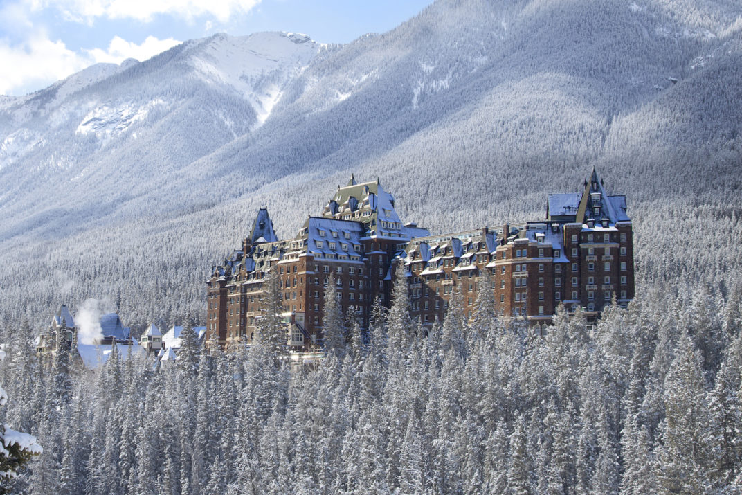 Spend a white Christmas magic at the Chateau Lake Louise