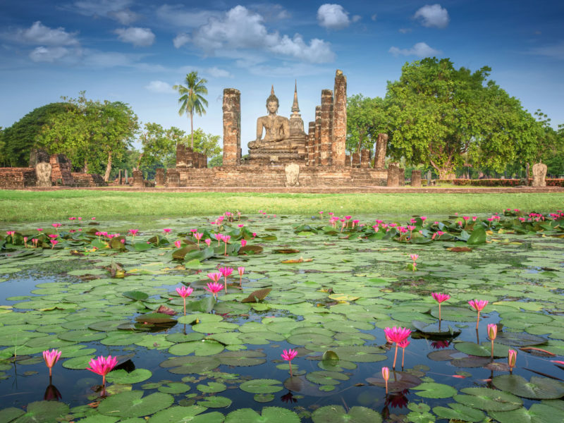 Sukhothai Historical Park in Thailand.