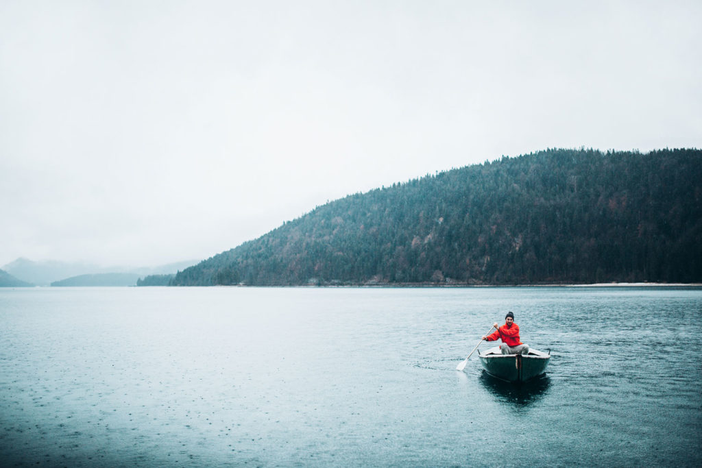 Walchensee, Kochel am See in Bayern, Germany.
