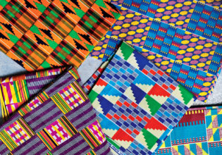 Traditional Kente cloth from Ghana.