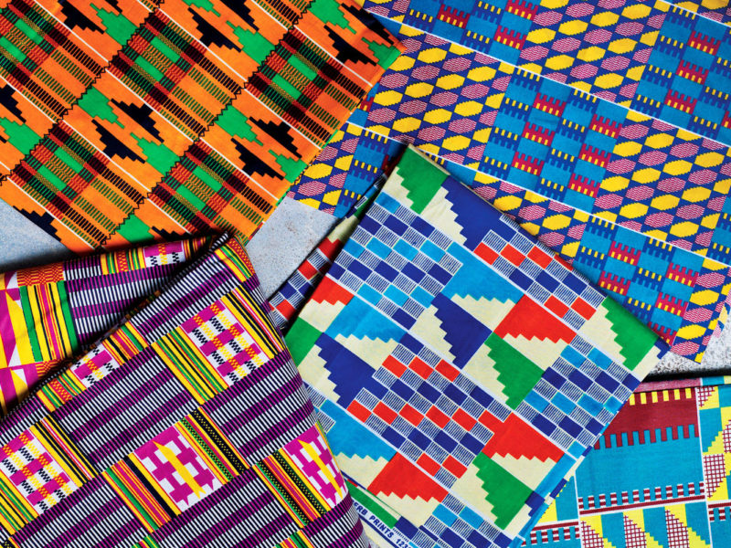 Traditional Kente cloth from Ghana.