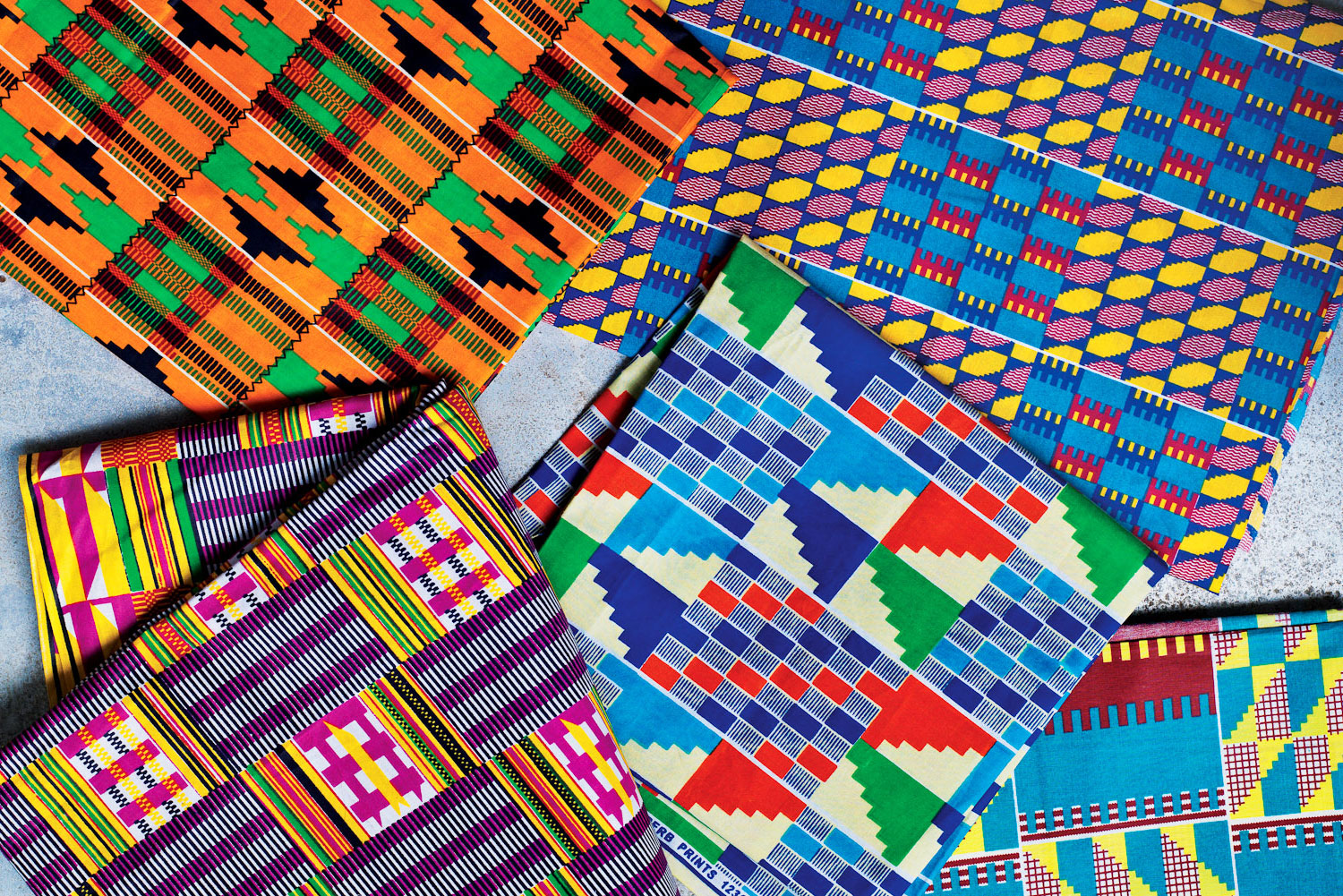 Traditional Kente cloth from Ghana.