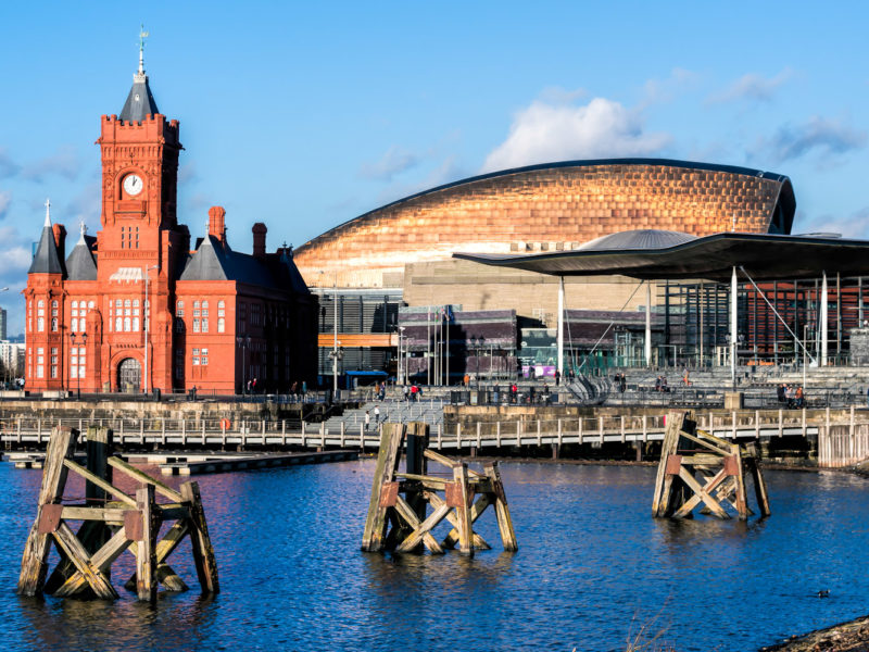 Cardiff’s beautiful Mermaid Quay.