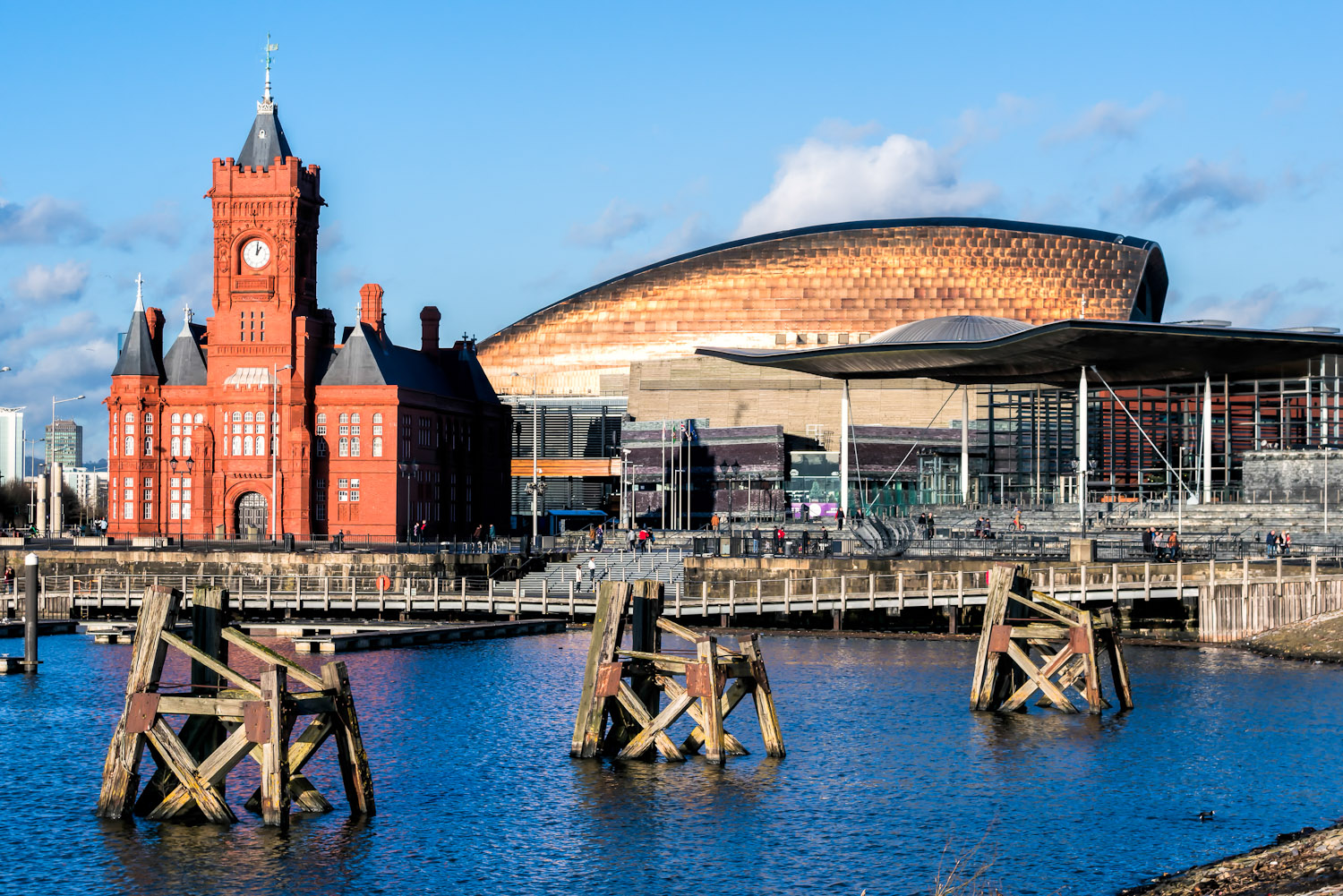 Cardiff’s beautiful Mermaid Quay.