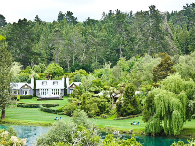 Alan Pye Cottage at Huka Lodge, New Zealand.