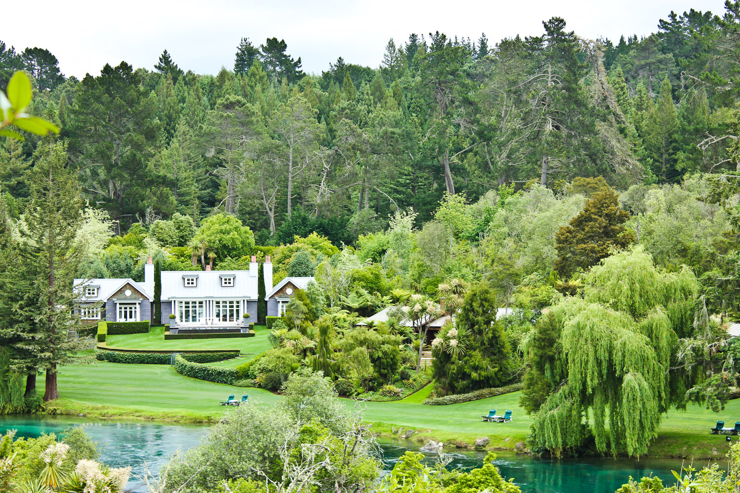 Alan Pye Cottage at Huka Lodge, New Zealand.