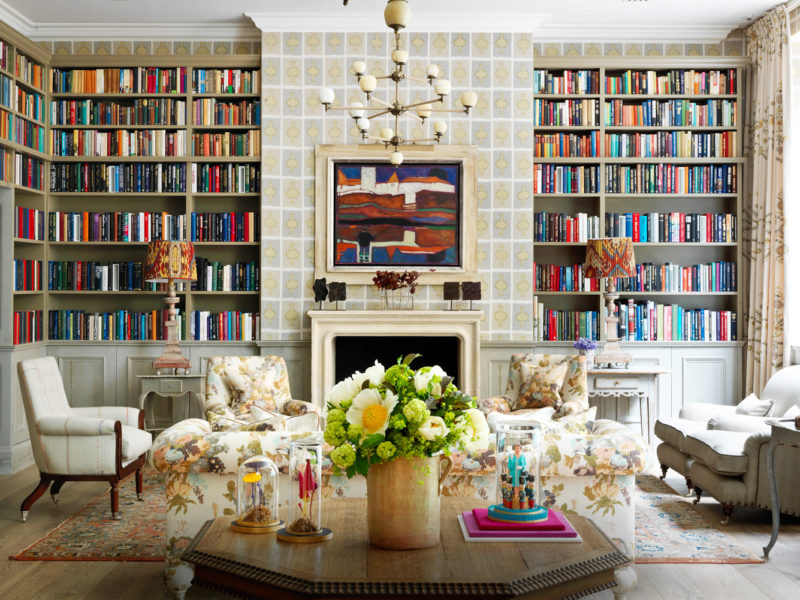 Ham Yard Hotel's library, London.