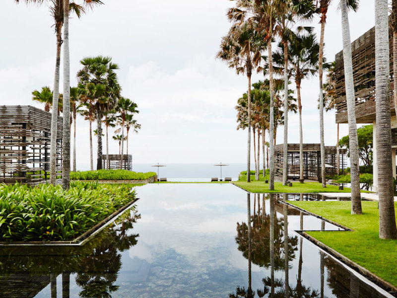 A spectacular view from reception from Alila Uluwatu.