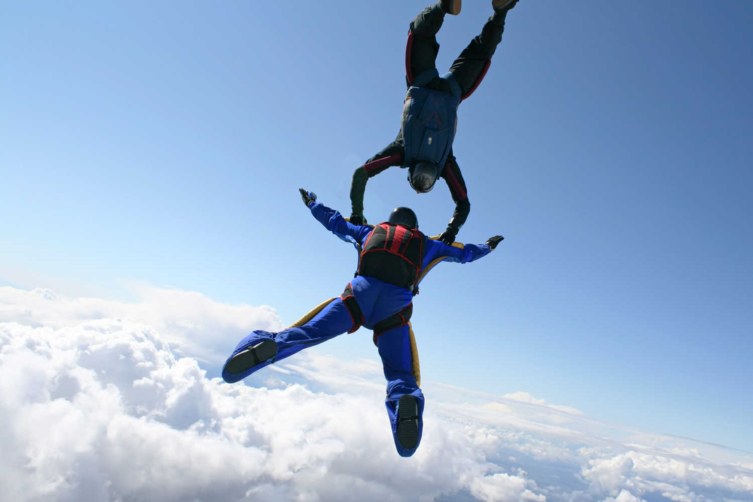 Sky diving in Taupo, NZ