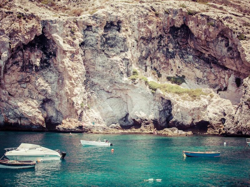 Xlendi Bay at Gozo Malta