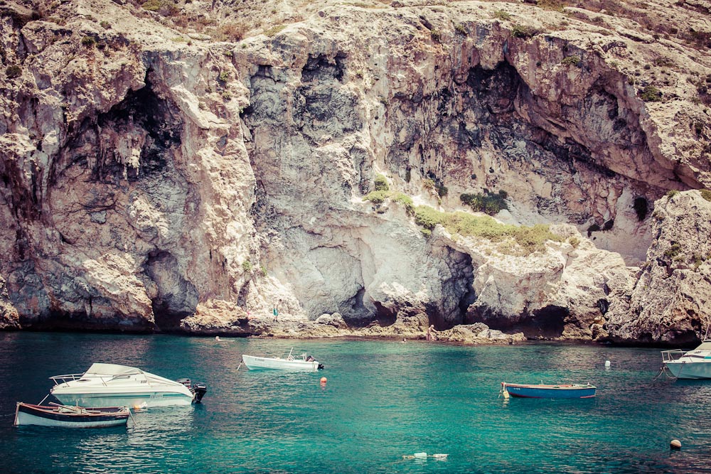 Xlendi Bay at Gozo Malta