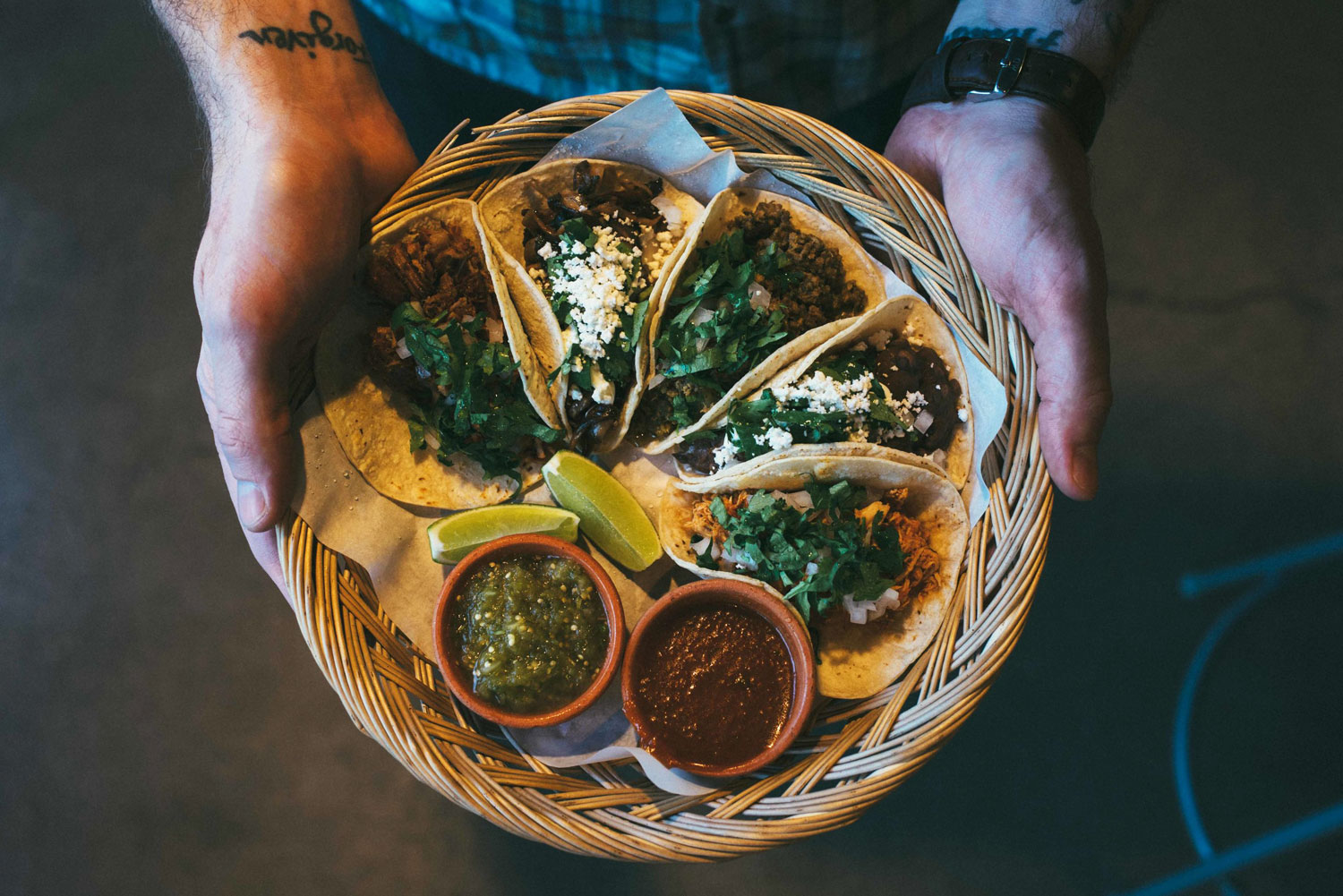 Tacos from Native Tongues Taqueria, Calgary