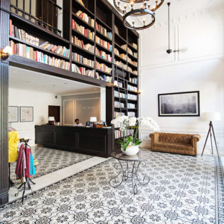 Alcove Library Hotel Ho Chi Minh bookcases