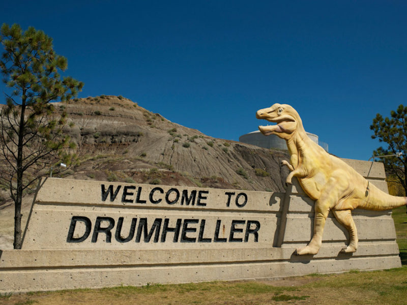 drumheller alberta dinosaur