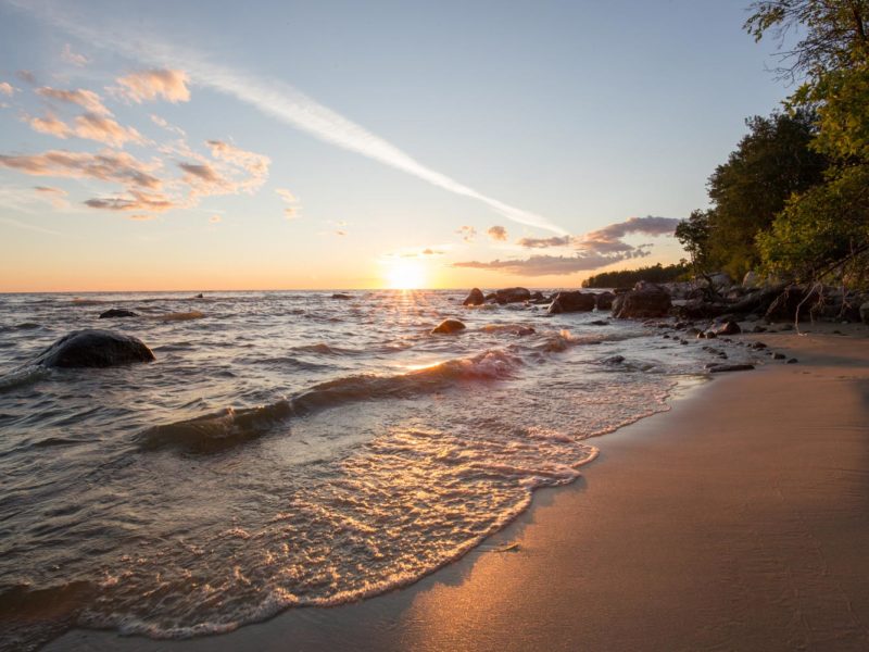 Gimli beach, Lake Winnipeg, Manitoba