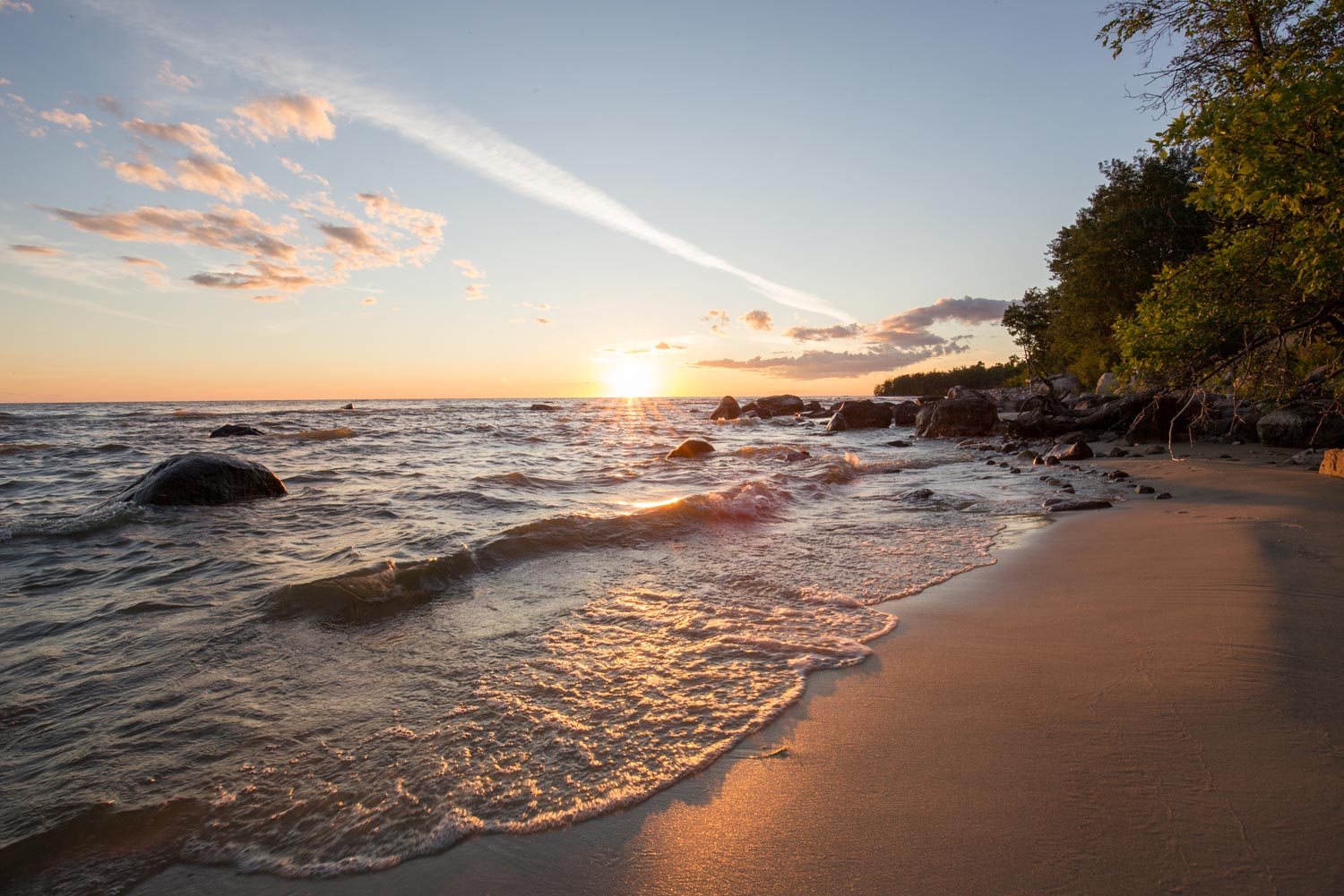 Gimli beach, Lake Winnipeg, Manitoba