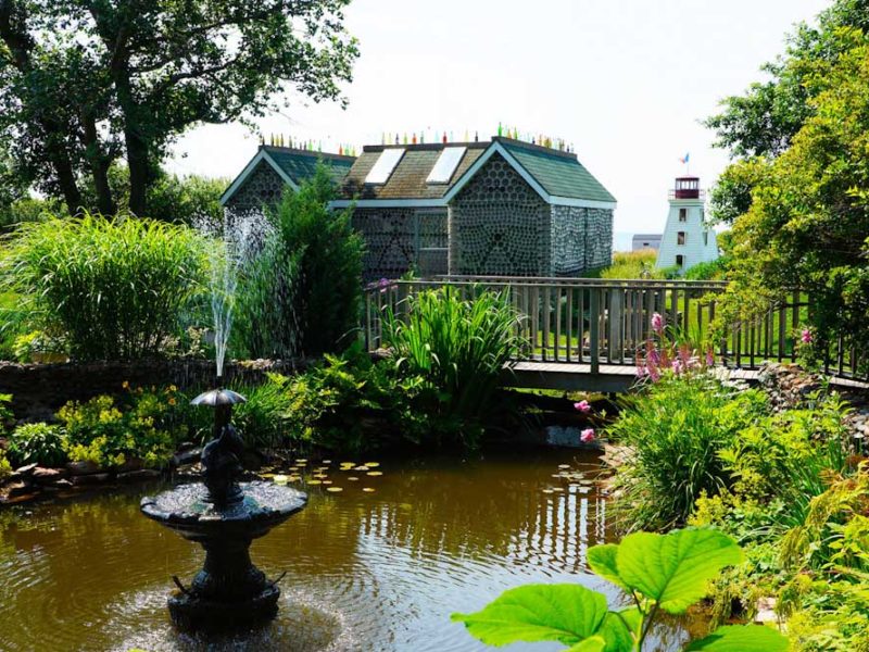 attractions prince edward garden martimes garden glass bottle houses