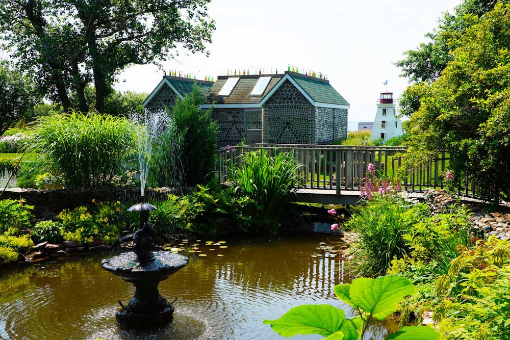 attractions prince edward garden martimes garden glass bottle houses