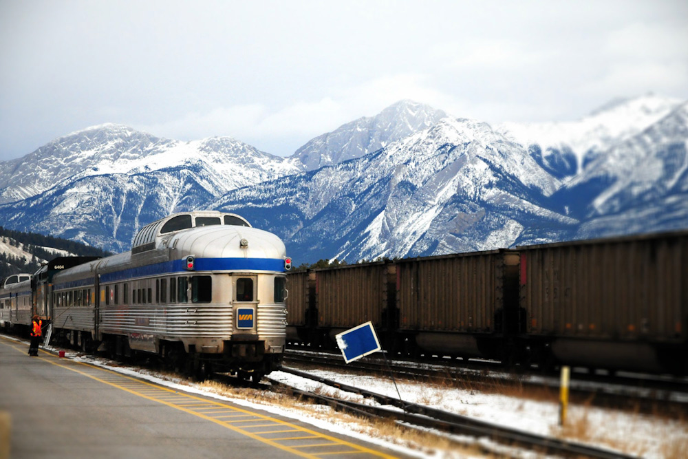 Rupert Rocket Canada railway Jasper Station