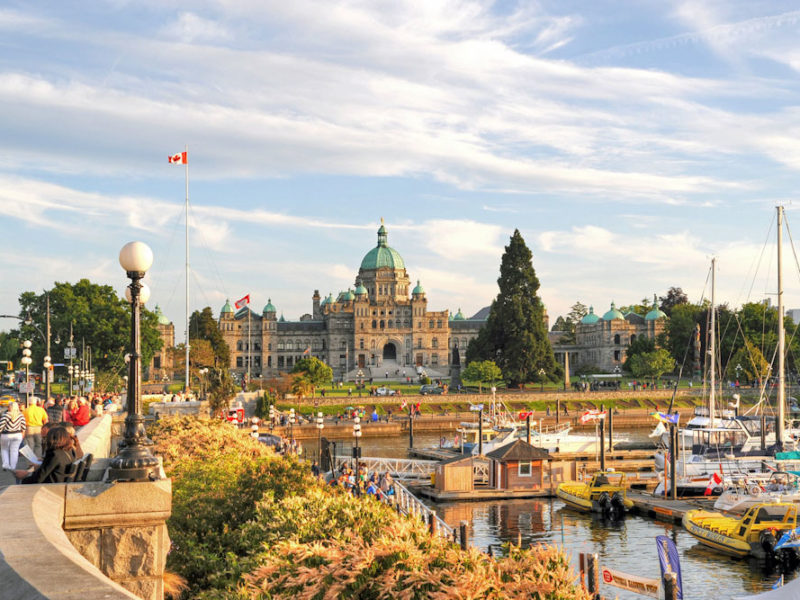 Canada British Columbia Victoria Holidays Attractions Inner Harbour and Fisherman's Wharf