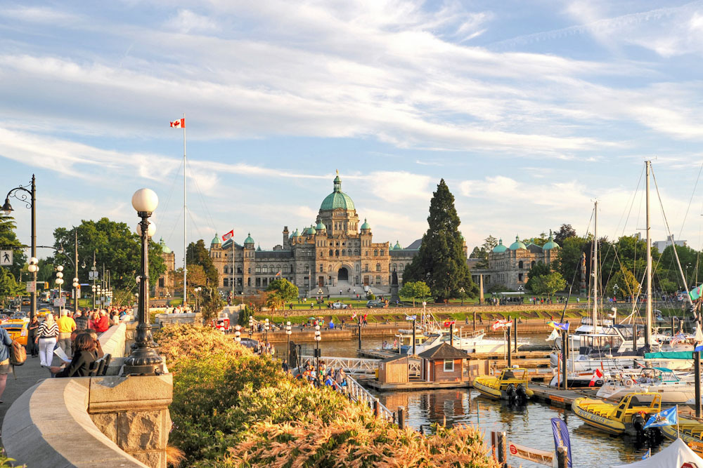 Canada British Columbia Victoria Holidays Attractions Inner Harbour and Fisherman's Wharf