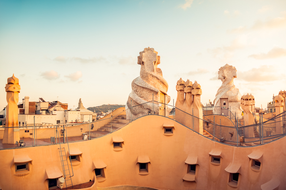 Barcelona architecture Antoni Gaudi Casa Mila