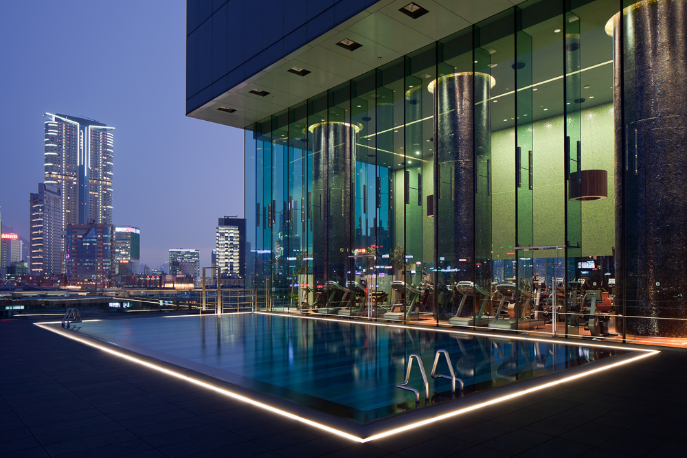 Pool views Hotel Icon Hong Kong