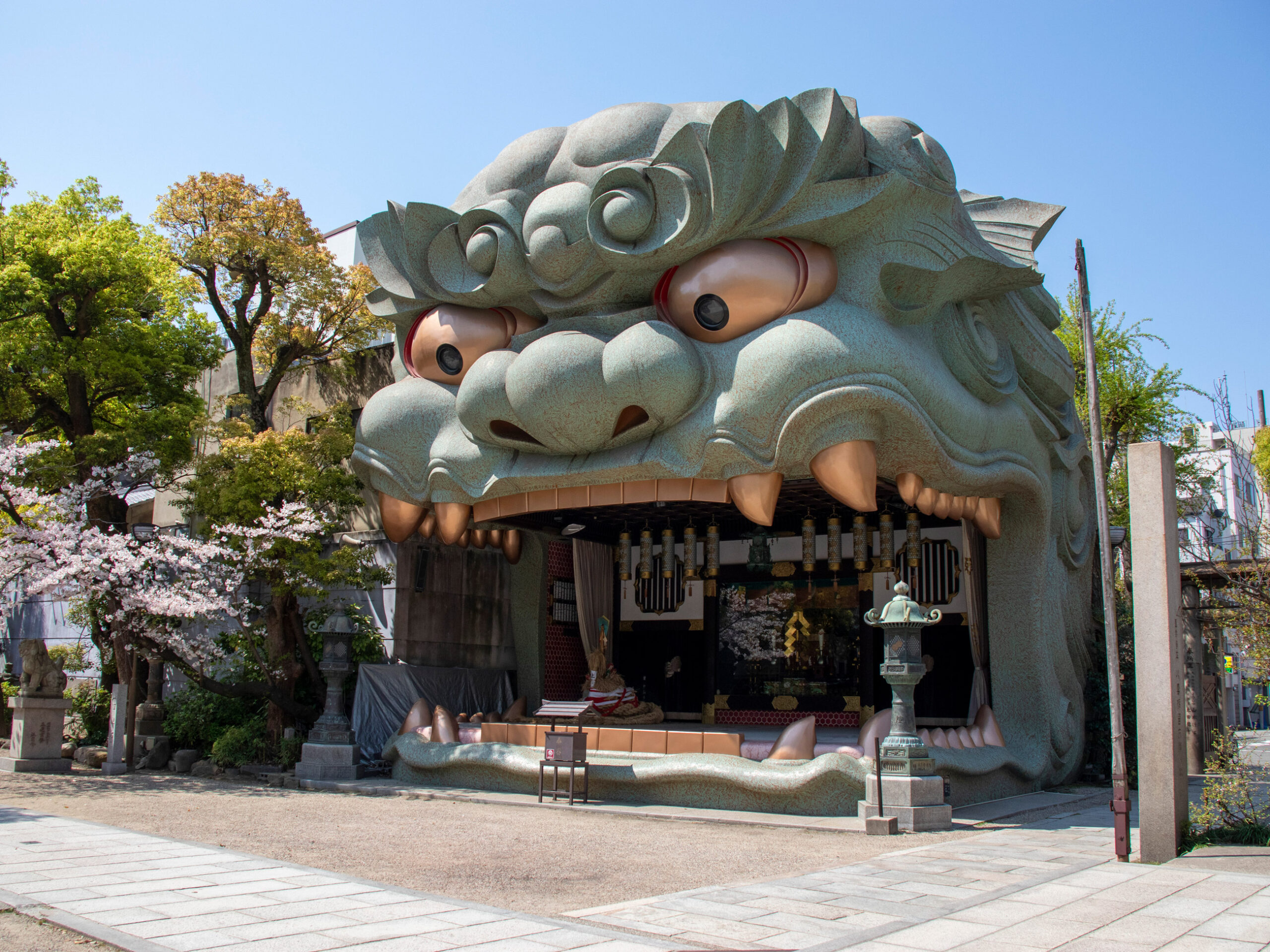 Namba Yasaka Shrine in Osaka, Japan