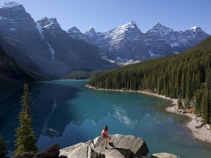 Moraine Lake near Banff, Alberta.