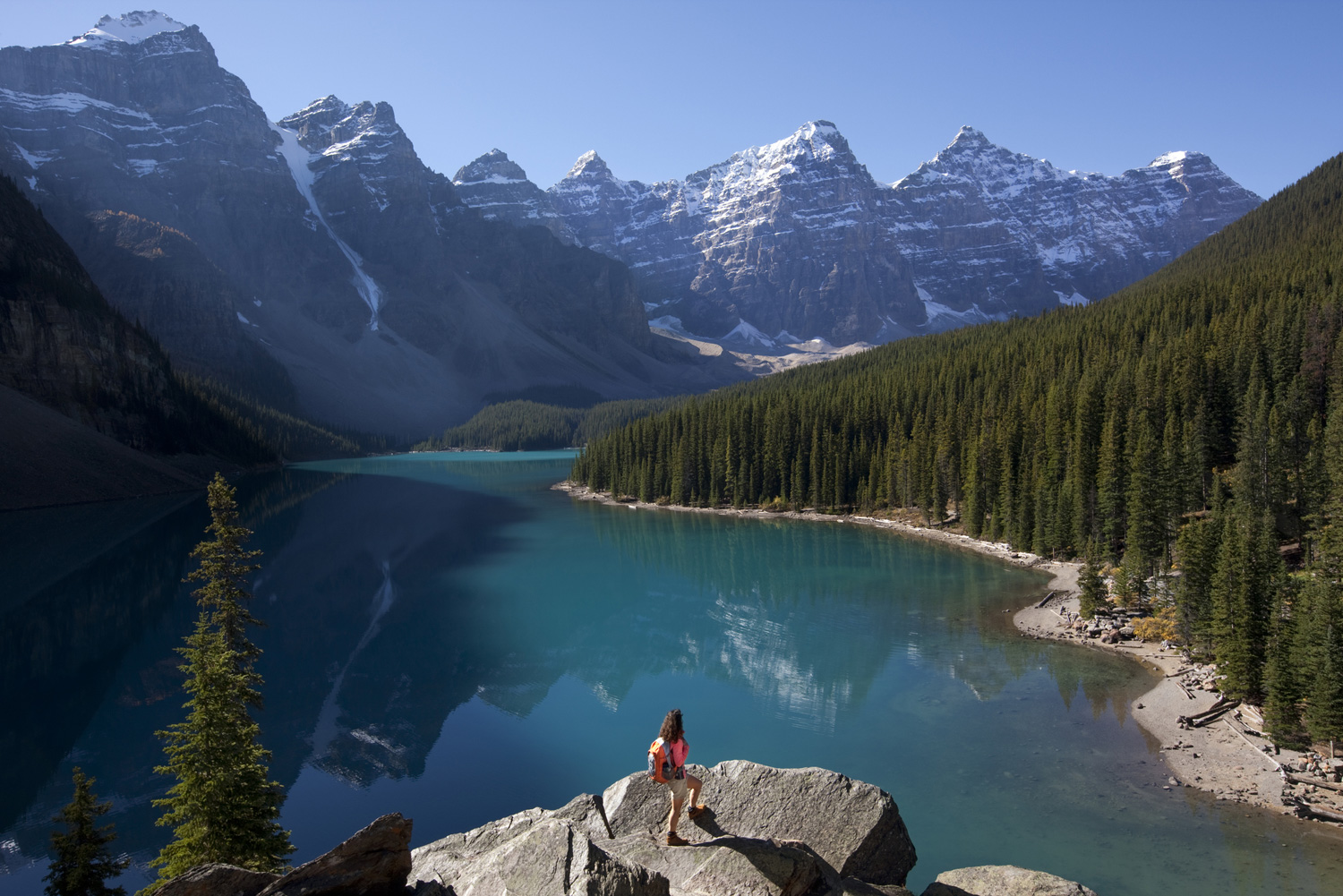 Moraine Lake near Banff, Alberta.