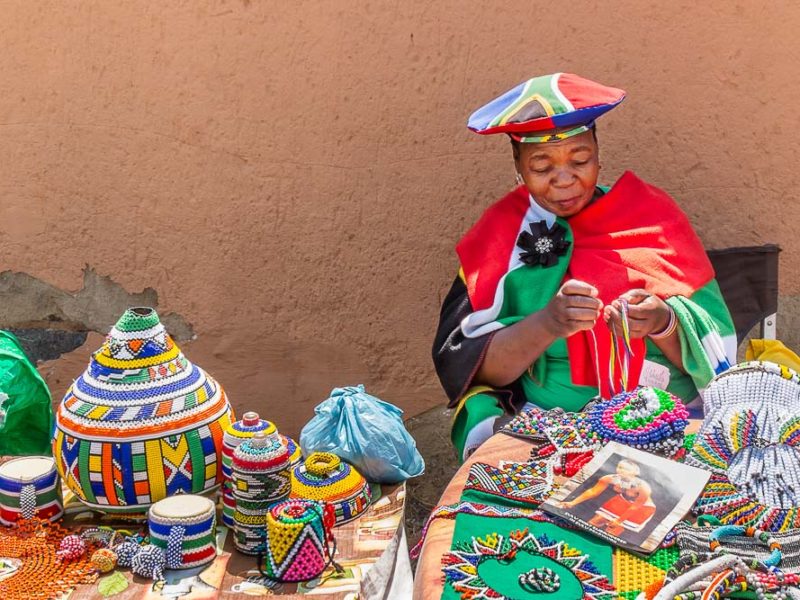 Vilakazi street, Soweto, zulu beadwork