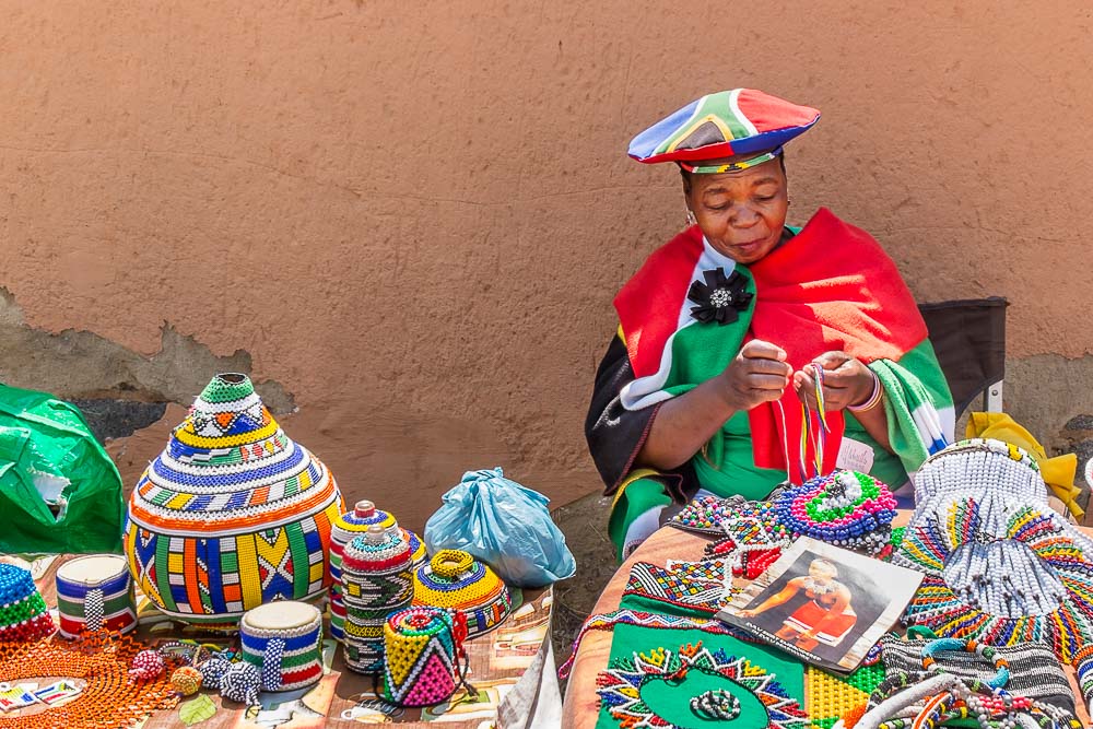 Vilakazi street, Soweto, zulu beadwork