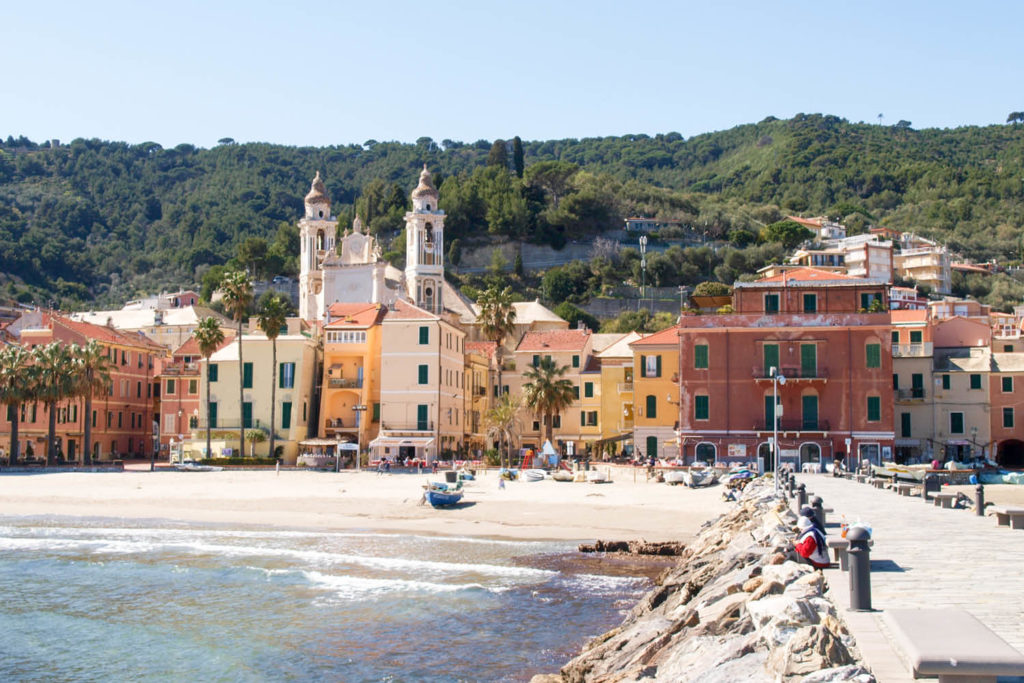 Laigueglia Italy village colourful architecture
