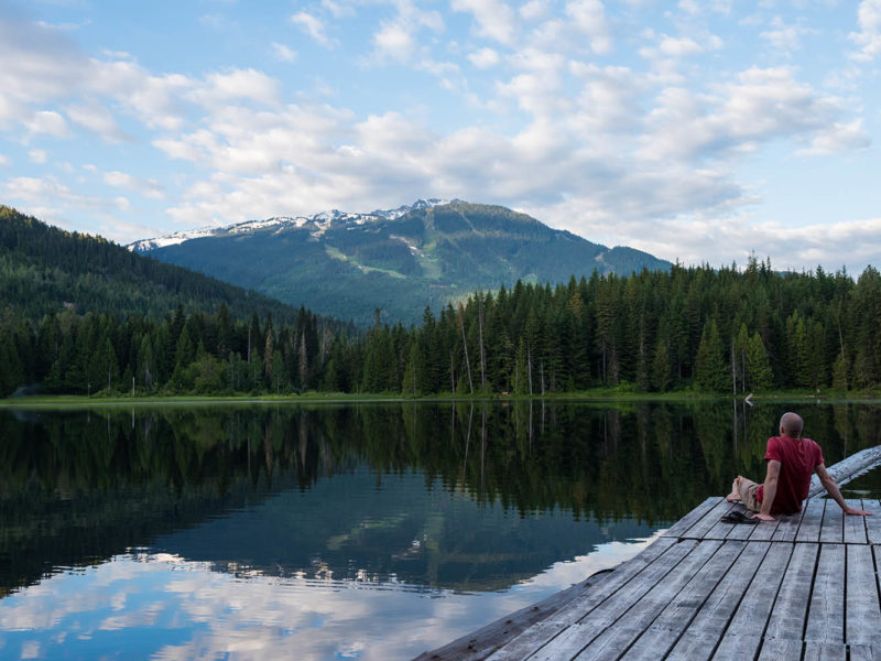 Lost Lake during Whistler's summer.