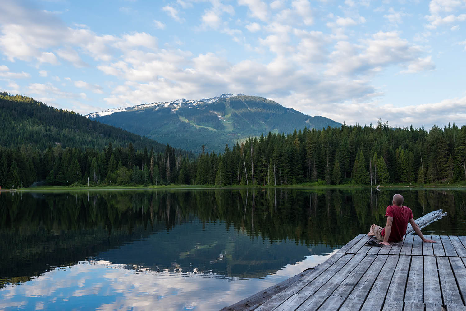 Lost Lake during Whistler's summer.