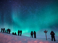 lights sky beautiful adventure aurora borealis