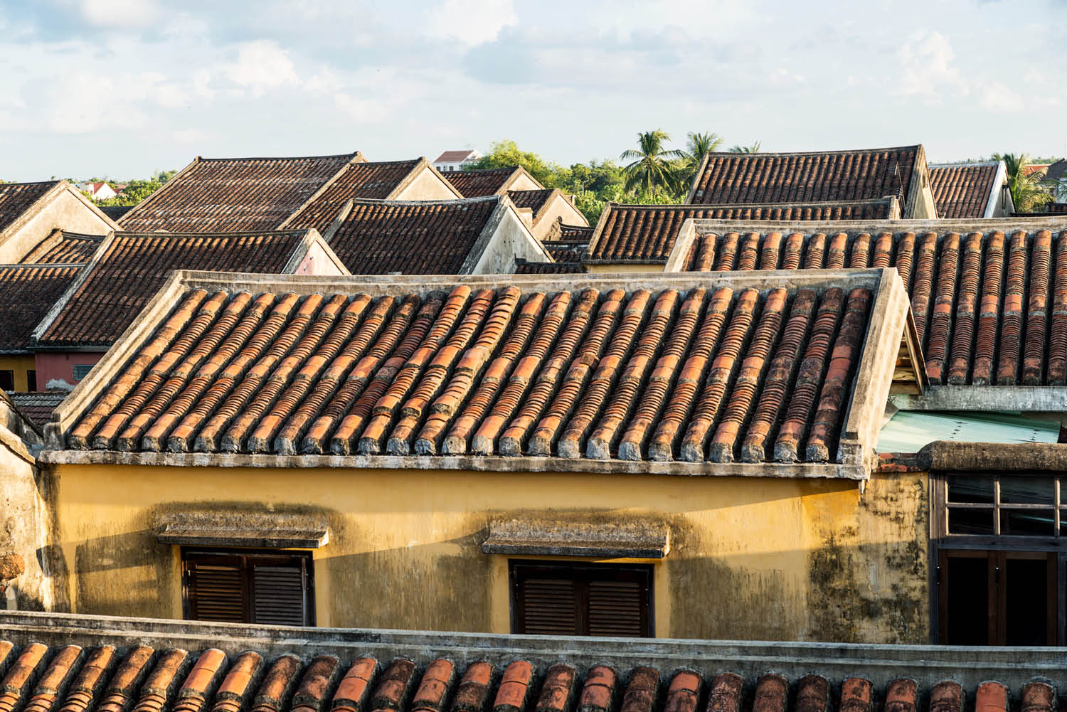 Hoi An Vietnam Wooden buildings sights