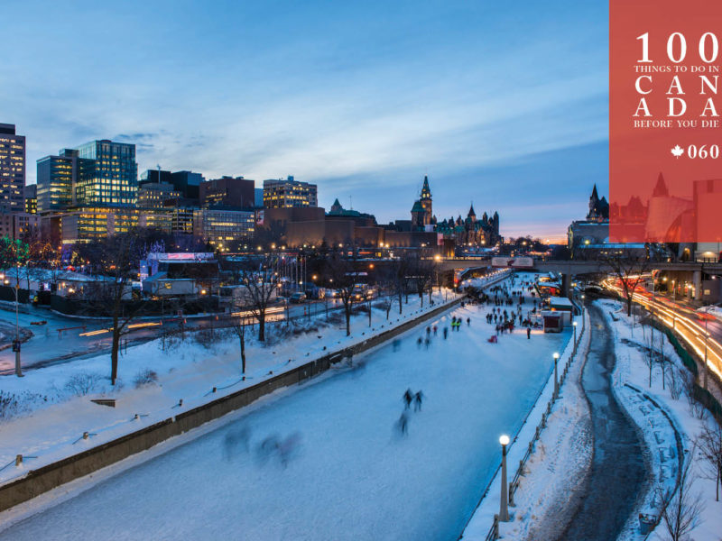 Glide along the world's largest skating rink in Ottawa