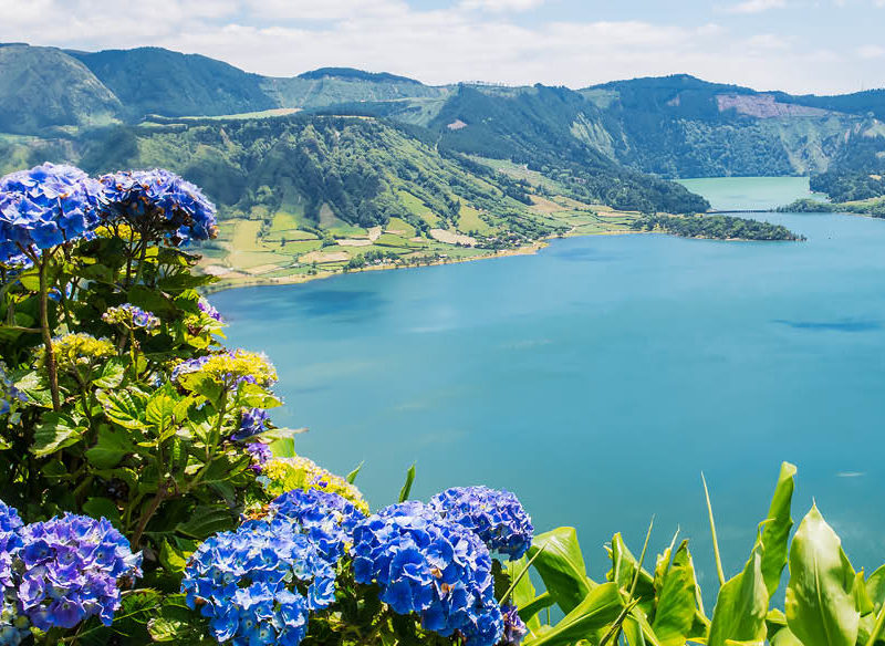 The azores Portugal island paradise beach monte santo Sete Cidades