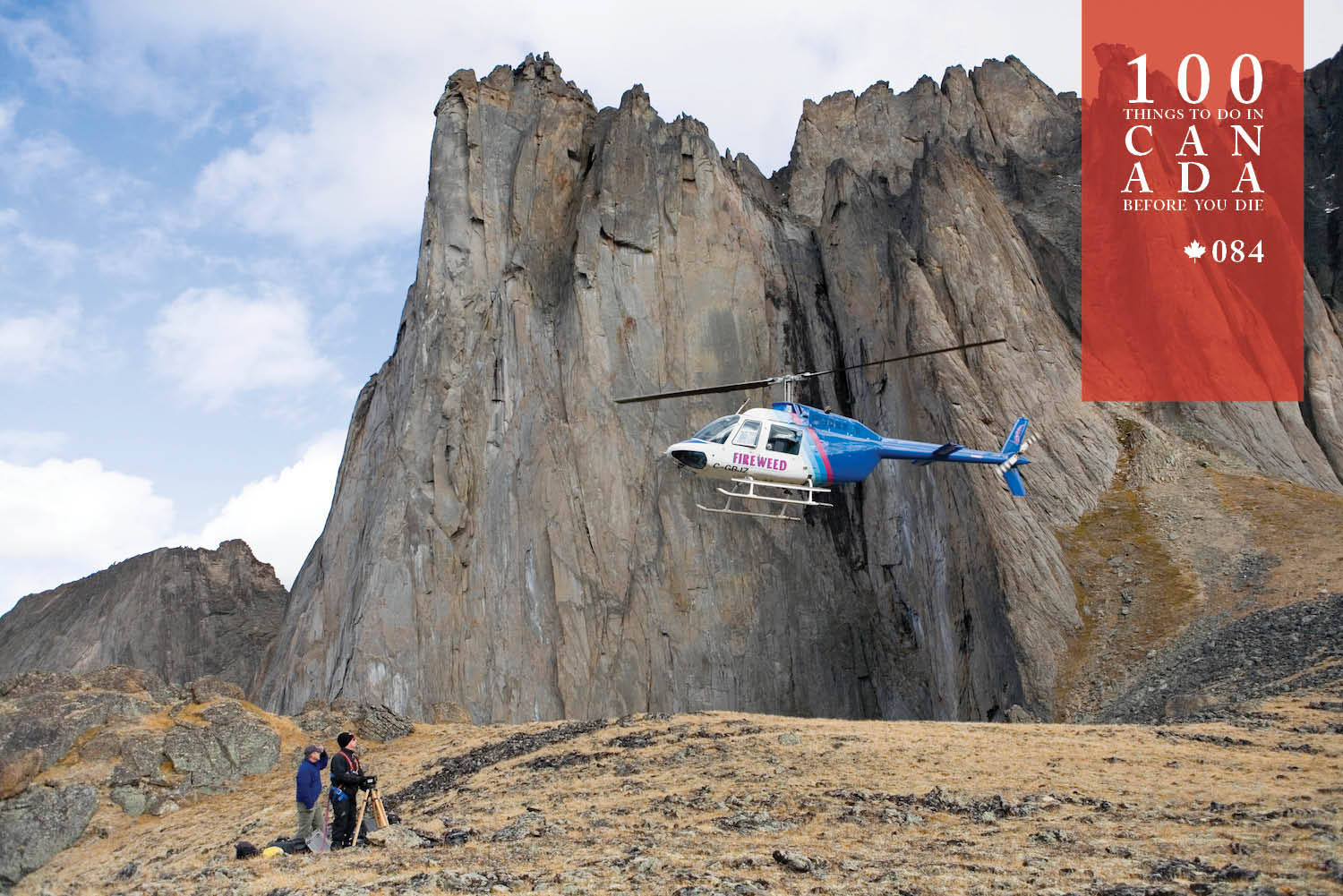 Soar above the craggy peaks of Canada's Tombstone