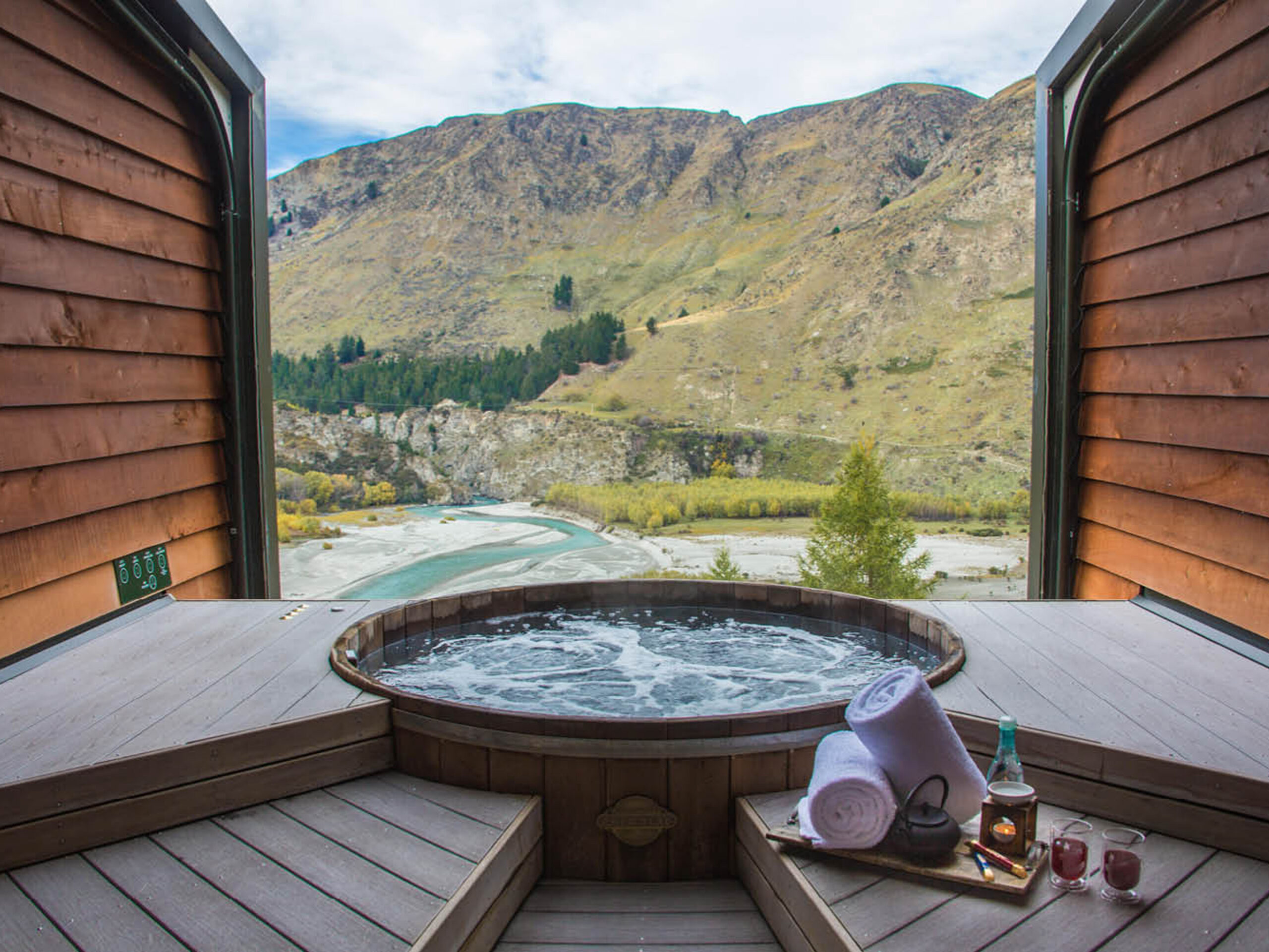 the Onsen Hot Pools in Queenstown