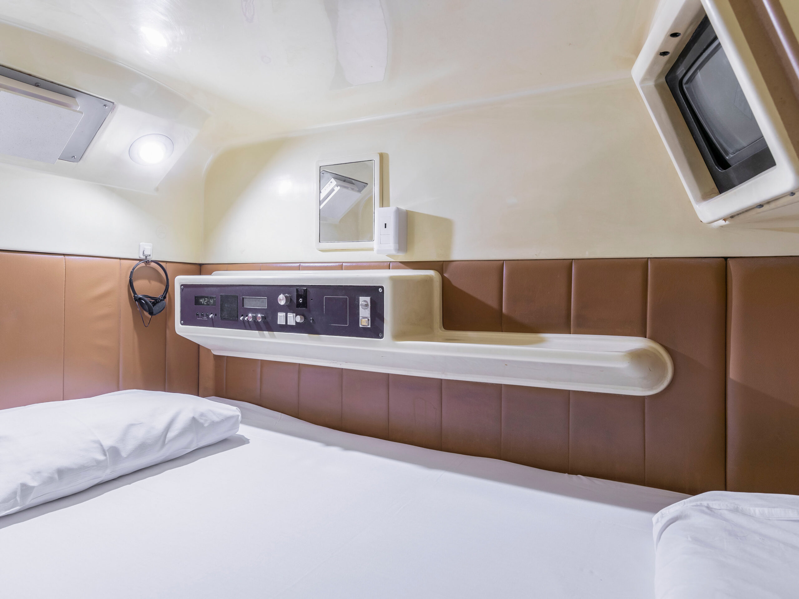 a capsule hotel in Japan