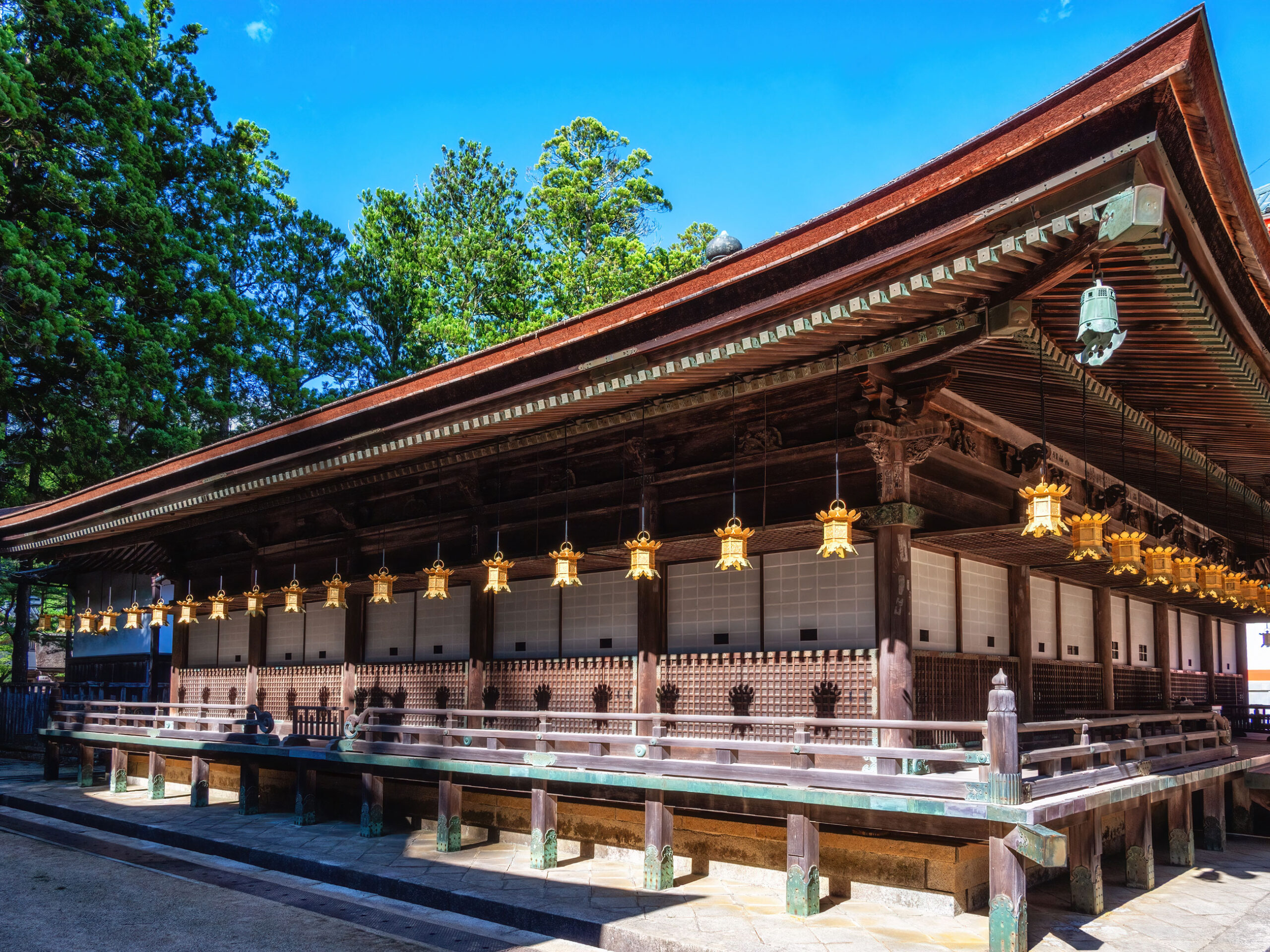 a Buddhist temple on Mount Koya