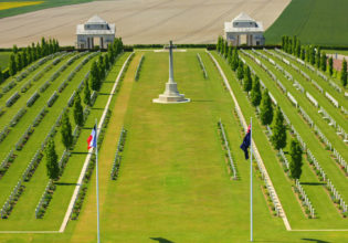 Australian military cemetery of the first world war at villers bretonneux