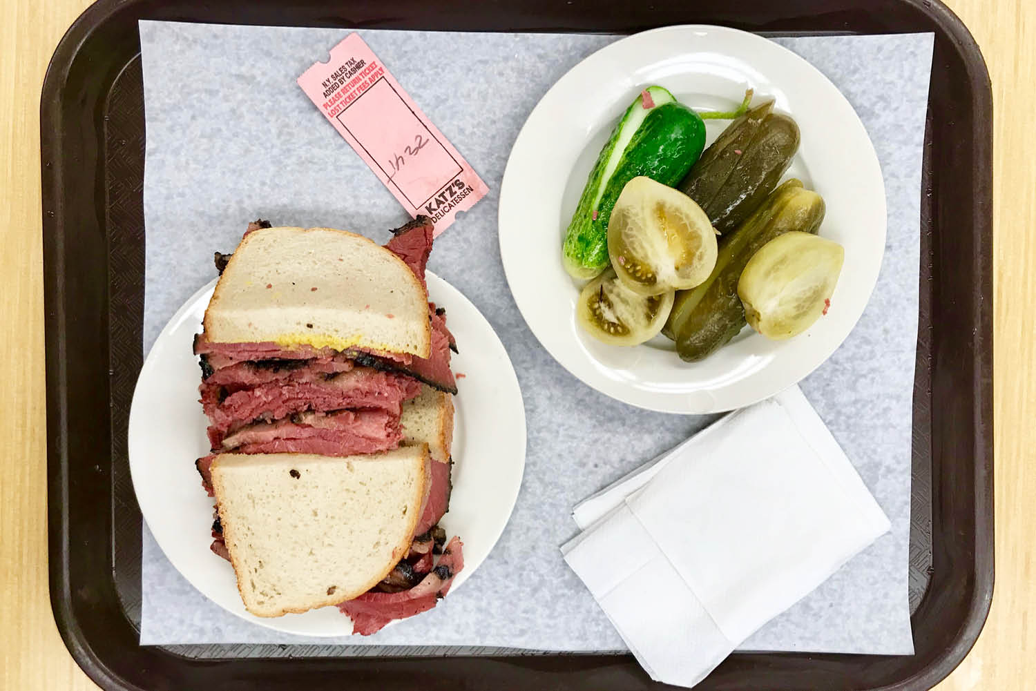 Pastrami on Rye from Katz's Deli, New York City.